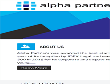 Tablet Screenshot of alpha-partners.org